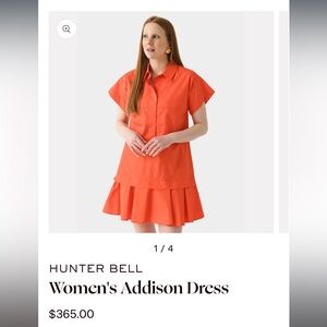 HUNTER BELL Women's Addison Dress in Vibrant Orange